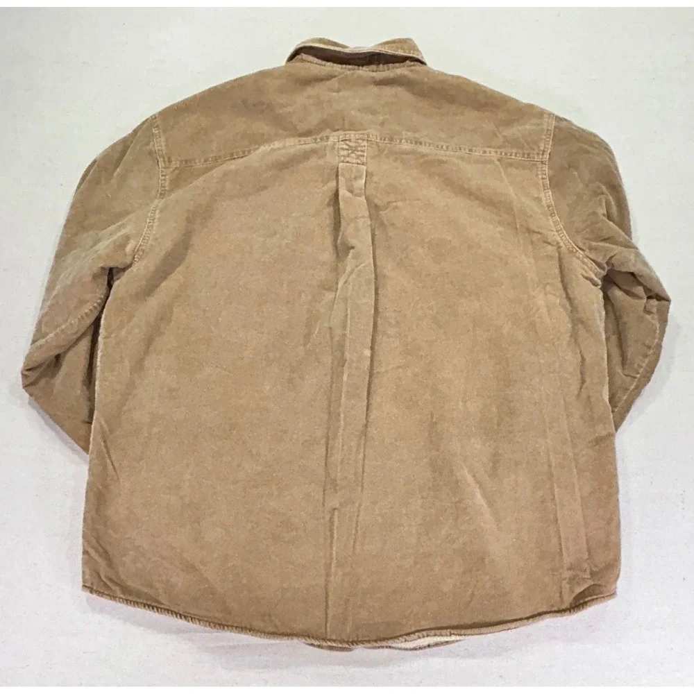 WOOLRICH Men's XL Buckskin Corduroy 6215CB Shacket Sherpa Lined Jacket‎